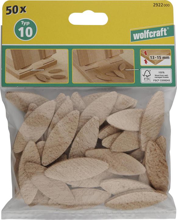 Immagine prodotto wolfcraft wolfcraft 50 Verbindungsplättchen Grösse 20 (50 pz.)