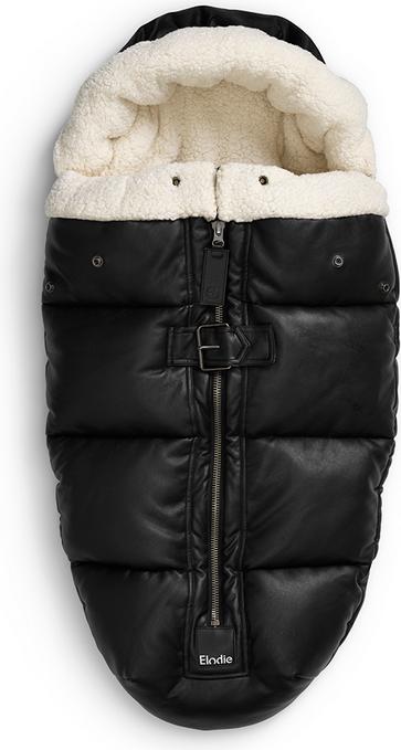Actual product image Elodie Footmuff Aviator Black vegan leather