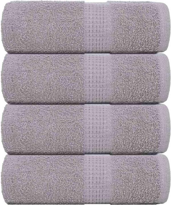 Immagine prodotto VidaXL Panni per il sapone 4 pz. Grigio 30x30 cm 360 g/m² 100% cotone Asciugamano (30 x 30 cm)