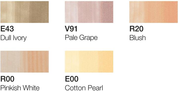 Actual product image Copic Skin tones (Grey, 3 mm, 6 x)