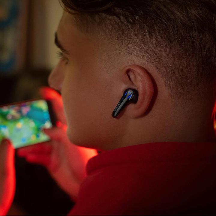 Actual product image Lamax LMXHNI1 headphones/headset True Wireless Stereo (TWS) In-ear Gaming Bluetooth Black (Wireless)