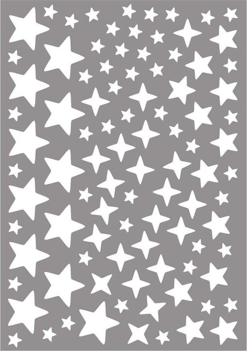 Actual product image Trenddeko Bear, moon and stars + luminous stars (60 x 60 cm)