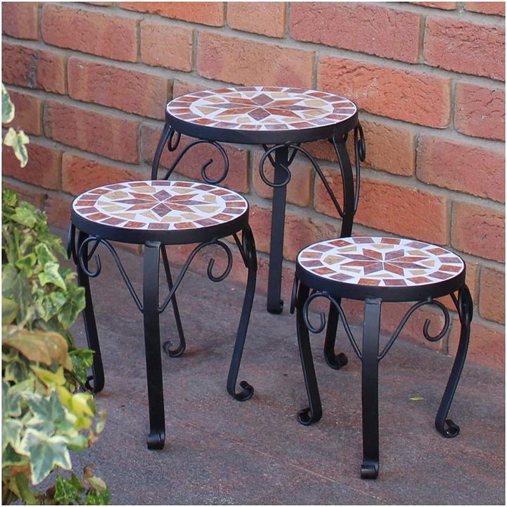 Dszapaci Tabouret à fleurs