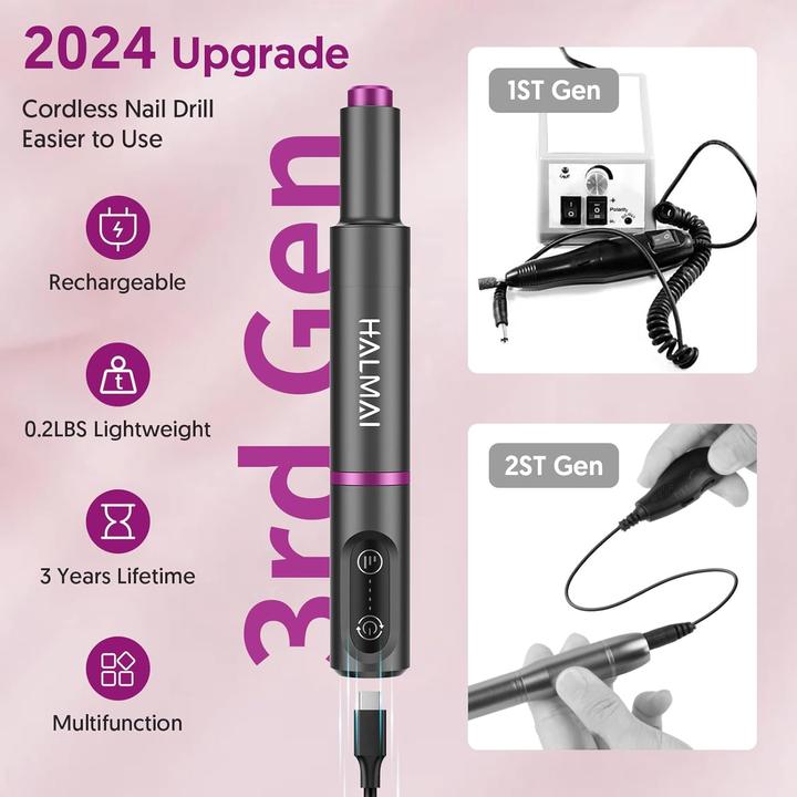 Produktbild Halmai Elektrisches Nagelfräser-Set