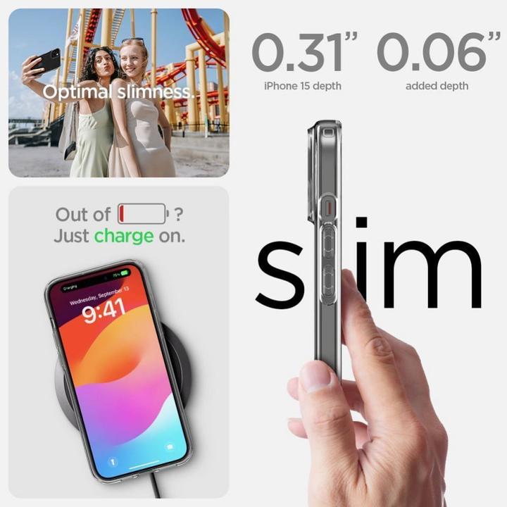 Productafbeelding Spigen Vloeibaar kristal iPhone 15 6,1" kristalhelder ACS06786 (Apple iPhone 15)