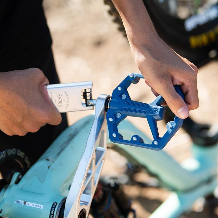Actual product image Crankbrothers Pedal Stamp 1 large red Gen 2