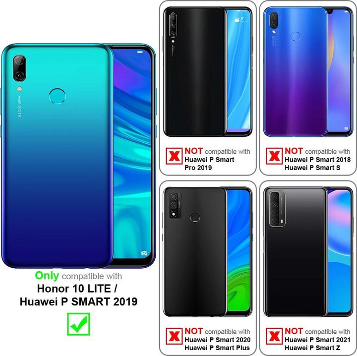 Actual product image Cadorabo TPU Hull 360 Degree Case (Huawei P Smart (2019), Honor 10 Lite)