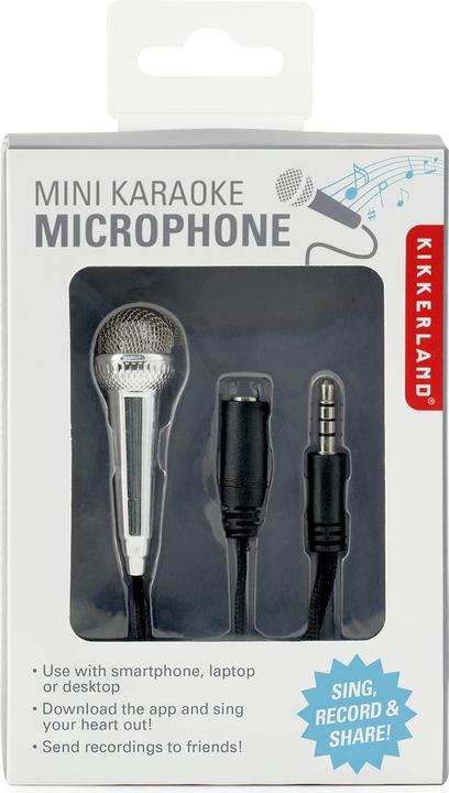 Actual product image Kikkerland Mini Karaoke Microphone