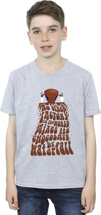 Immagine prodotto Willy Wonka & the Chocolate Factory Chocolate Waterfall Maglietta Ragazzi (116)