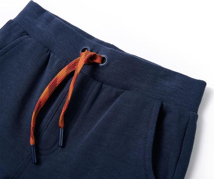 Image du produit VidaXL Pantalon de survêtement enfant Bleu marine Melange 128,Matériau : 92 (128)