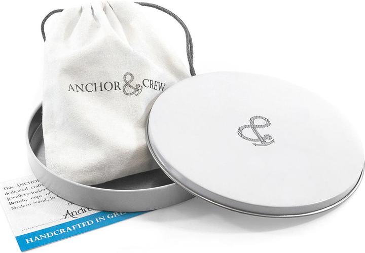 Immagine prodotto Anchor & Crew Bracciale con ancora in corda e argento dell'Unione Grigia Classica (Argento massiccio .925)