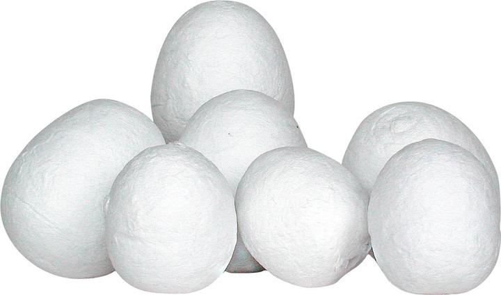 Actual product image VBS Cotton wool eggs, white, approx. 50 mm, 4 pieces (4 x)