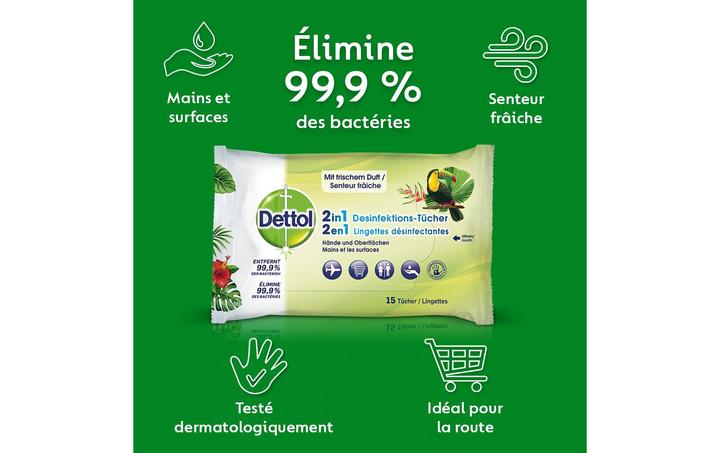 Produktbild Dettol 2in1 Desinfektions-Tücher