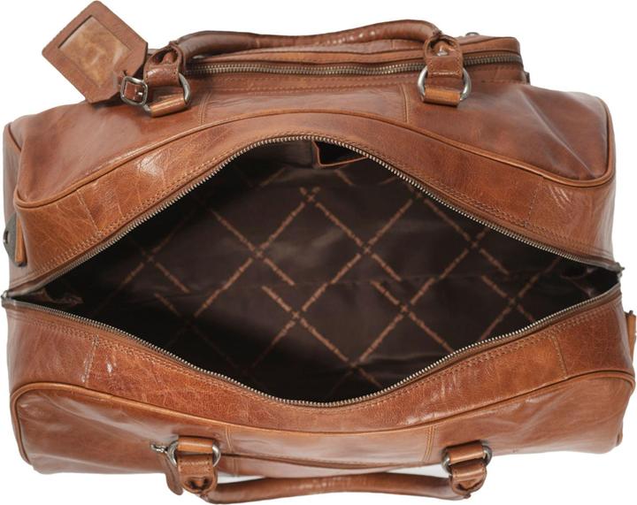 Produktbild The Vegan Cow Chesterfield Brand Leren Weekendtas Cognac Mainz (40 l)