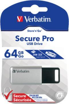 Produktbild Verbatim USB-Drive Secure Data Pro 64GB 98666 (64 GB, USB 3.0, USB-A)