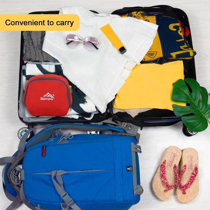 Actual product image Intirilife Foldable backpack in red (36 l)