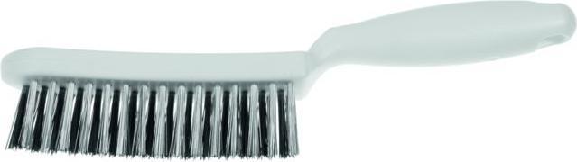 Actual product image Lessmann Fillet weld brush length 290 mm 0.35 mm VA steel wire crimped 3 rows (0.35 mm)