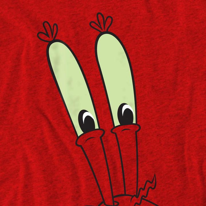 Actual product image Spongebob Squarepants Unisex Adult Smile Mr Krabs Face T-Shirt (S)