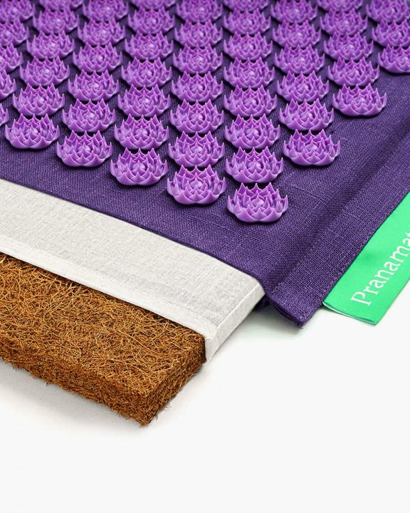 Actual product image Pranamat ECO massage set mat + cushion + mini mat dark purple