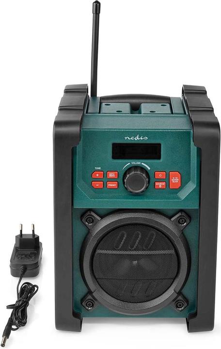 Immagine prodotto Nedis Radio DAB + Versione da tavolo DAB+ / FM 2,2" Monitor bianco e nero Alimentazione a (DAB, FM, Bluetooth, WiFi)