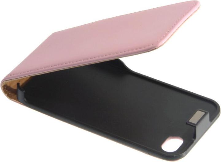 Produktbild OEM Slim Leder Flip Case für iPhone 4/4s - rosa (Apple iPhone 4s, Apple iPhone 4)