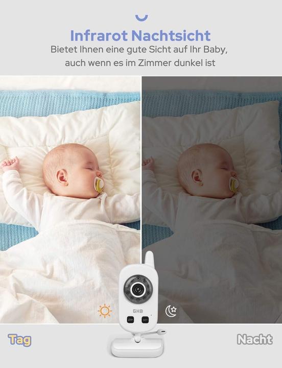 Produktbild GHB Babyphone mit Kamera und ECO-Modus (Babyphone mit Kamera)