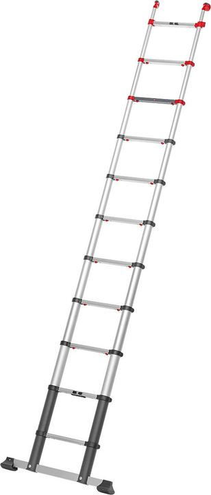 Produktbild Hailo FlexLine, Alu-Sicherheits-Teleskopleiter, 11 Sprossen (Anlegeleiter, 99 cm)