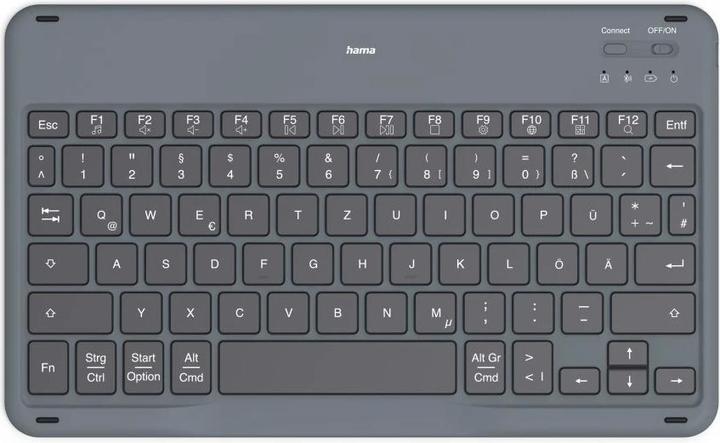 Immagine prodotto Hama Tastiera Bluetooth® Travel 500 per tablet 7-11, custodia, nero, QWERTZ DE (00125137) (DE)