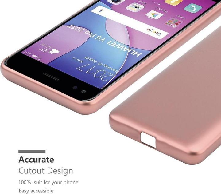 Actual product image Cadorabo Bumper TPU Matt Metallic (Huawei Y6 Pro (2017))