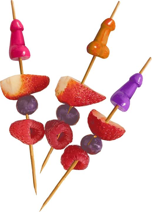 Productafbeelding Little Genie Productions Super Fun Penis - Hor D'Oeuvre's Picks - Set of 6