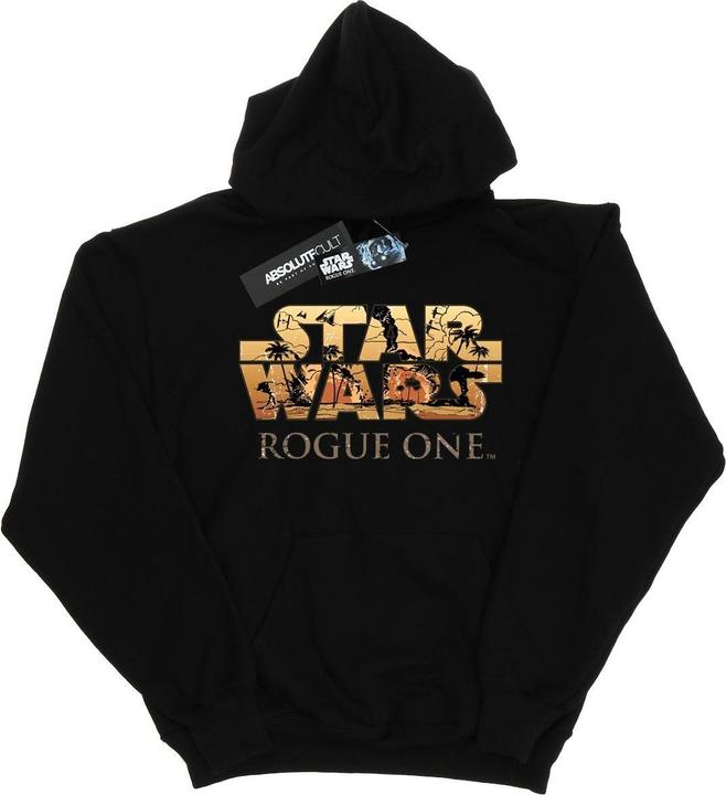 Actual product image Star Wars Mens Rogue One Logo Scene Hoodie (M)