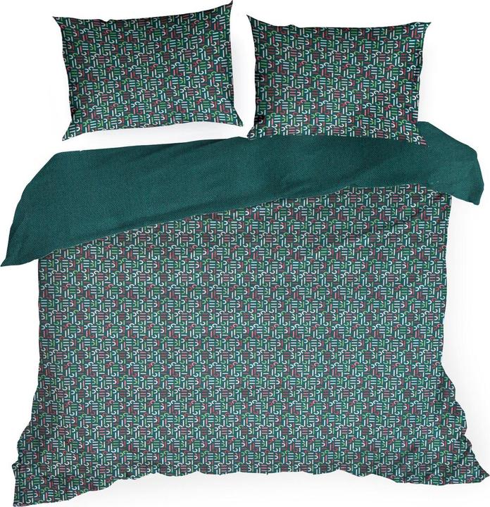 Produktbild Eurofirany Bettzeug 220x200 cm von Baumwollmakosatin dunkelgrüne Farbe, Burgund Esprit (Duvetbezug, 220 x 200 cm)