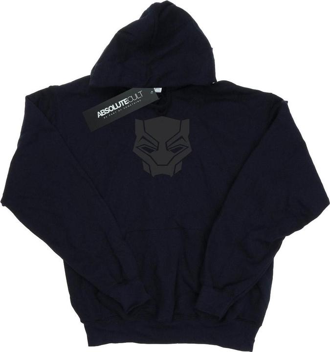 Produktbild Black Panther Schwarz auf Schwarz Hoodie (M)