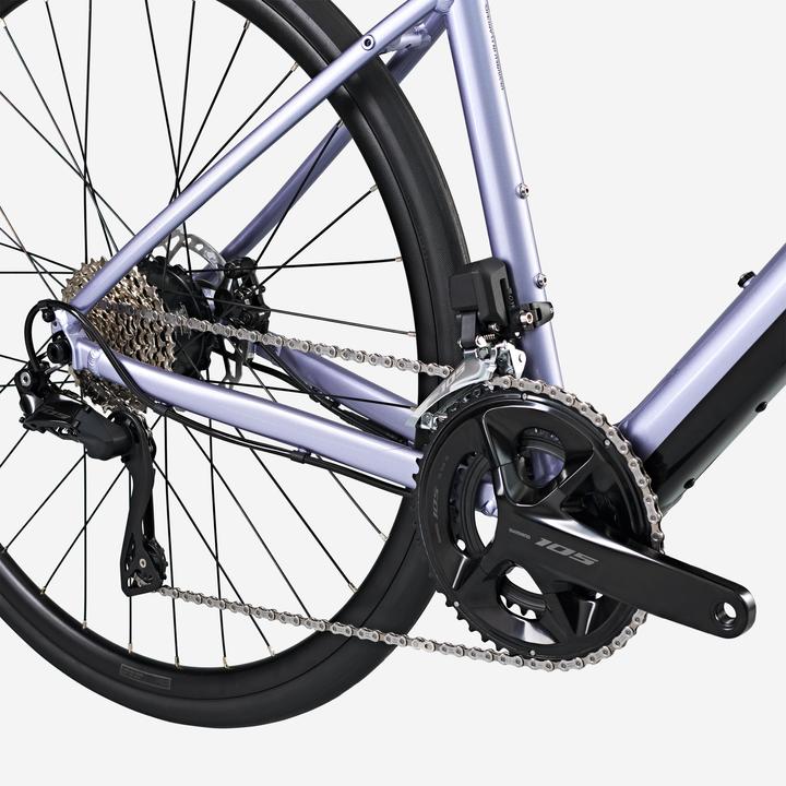 Actual product image Van rysel E-bike road bike E-EDR AF Shimano 105 Di2 2×12S purple