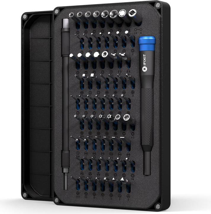 Image du produit iFixit Maco Precision Bit Set (1, 2, PH00, TR6, 0,9 mm, TR9, T3, P6, TR8, PH2, 5,5 mm, Y0, 1.5mm, 0,7 mm, 1,3 mm, PH1, P5, T TR 20, PH0000, T2, PH0, 3 mm, Y 000, 5 mm, Y 1, T TR 25, J 1, Y 00, 2,5 mm, 1mm, J 000, 3,5 mm, 4,5 mm, T TR 15, 2 mm, T5, J 00, TR7, T TR 10, J 0, T4, P2, 4 mm)
