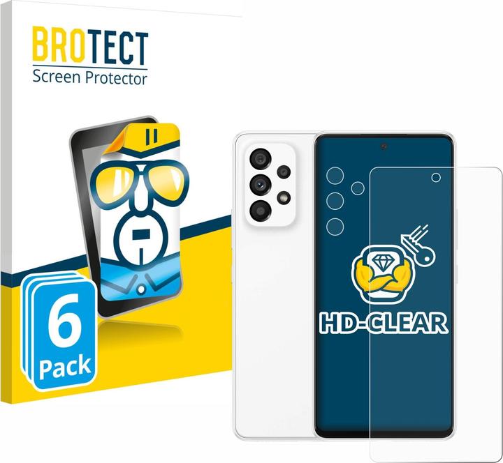 Productafbeelding BROTECT Schermbeschermer Clear (6 Stuk, Samsung Galaxy A53 5G)