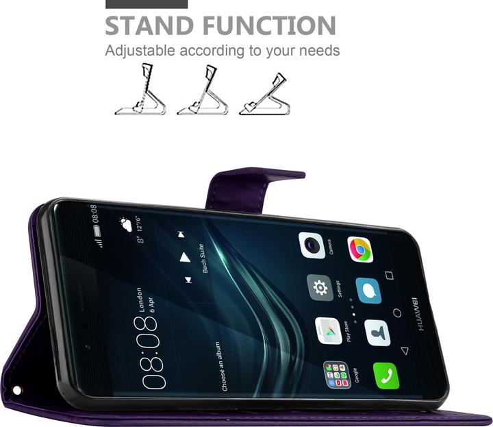 Productafbeelding Cadorabo Bloemen Boekomslag (Huawei P9 Plus)