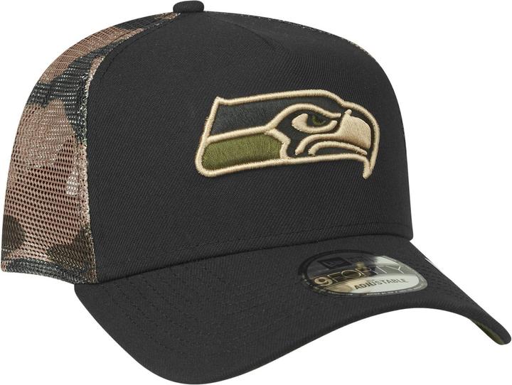 Actual product image New Era Snapback Trucker Cap - Seattle Seahawks wood camo (One size)