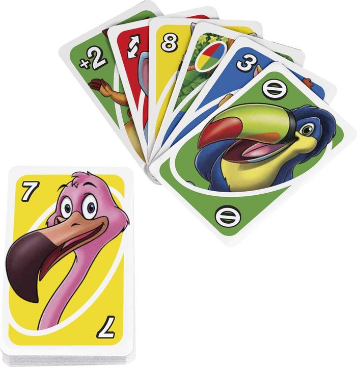 Actual product image Mattel Games Uno Junior (English, German, French, Italian)
