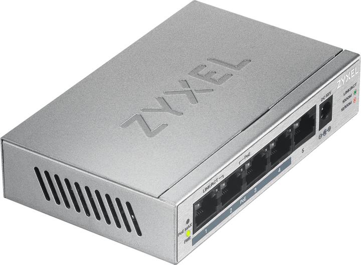 Actual product image Zyxel Switch GS1005-HP (GS1005HP-EU0101F) (5 Ports)