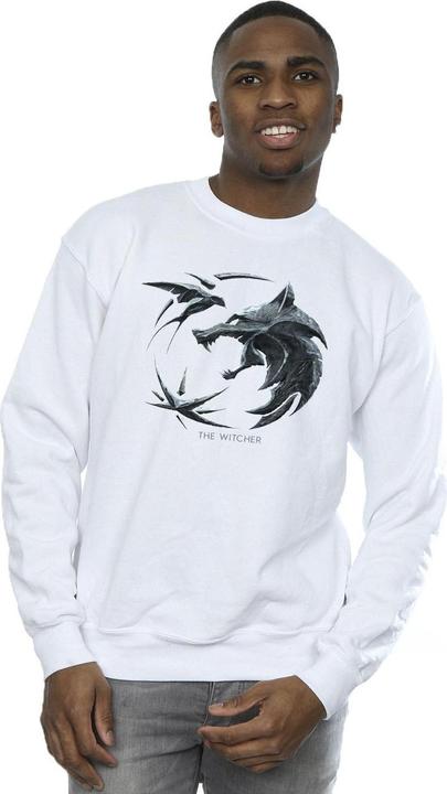 Immagine prodotto Netflix The Witcher Wolf Logo Felpa Uomo (XL)