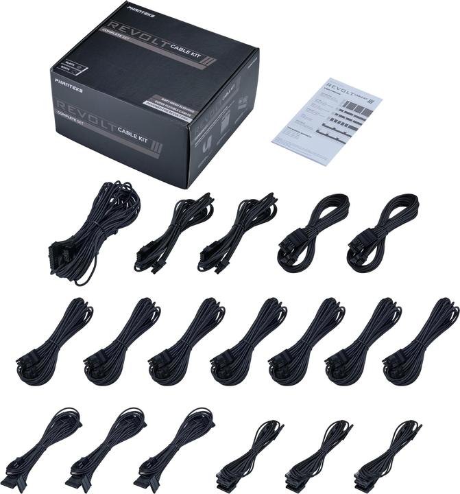 Immagine prodotto Phanteks Kit cavi Revolt, set completo - nero