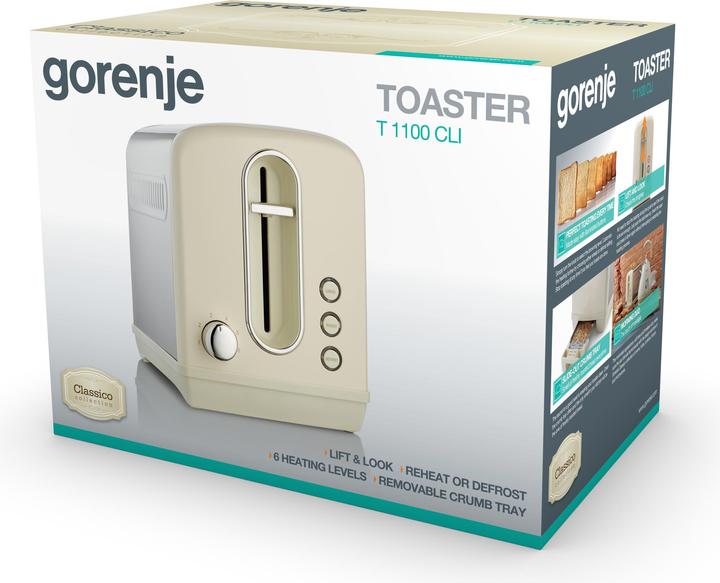 Actual product image Gorenje T1100CLI 2 slice(s) champagne