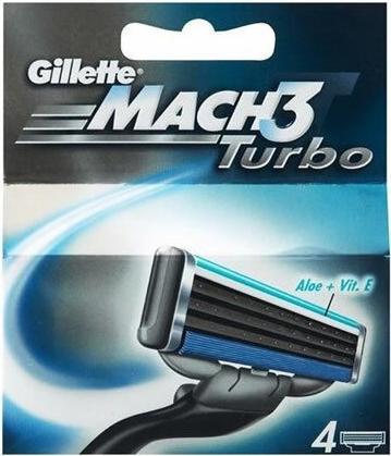 Actual product image Gillette Mach3 Turbo (4 x)