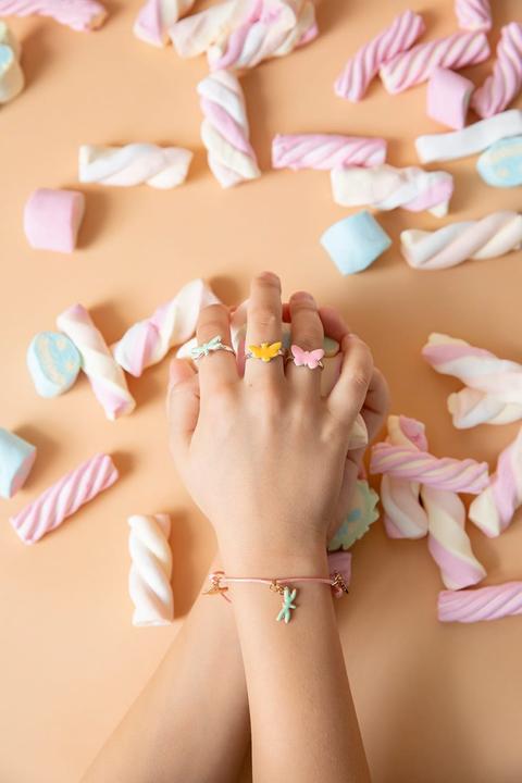 Actual product image Global Affairs Children's bracelet, butterflies (Zinc alloy with enamel)