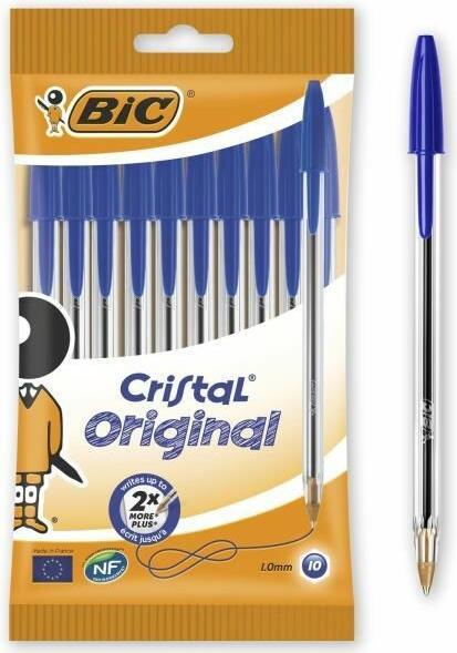 Actual product image Bic Cristal (Transparent, 10 x)