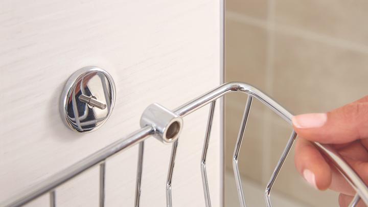 Actual product image tesa DRAAD shower basket incl. adhesive solution without drilling