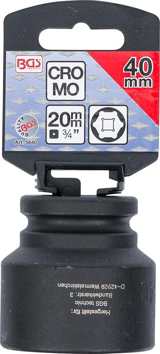 Actual product image BGS Impact Socket, Hexagon 20 mm (3/4") Drive 40 mm (40 mm)