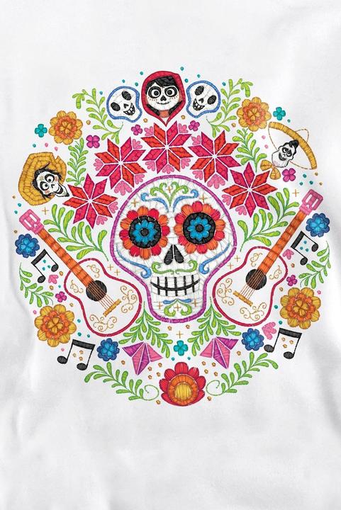 Actual product image La Maison du Coco Unisex Adult Day Of The Dead Ernesto Miguel Hector Patch Sweatshirt (S)