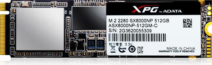 Immagine prodotto Adata Flash SX8000 (512 GB, M.2)
